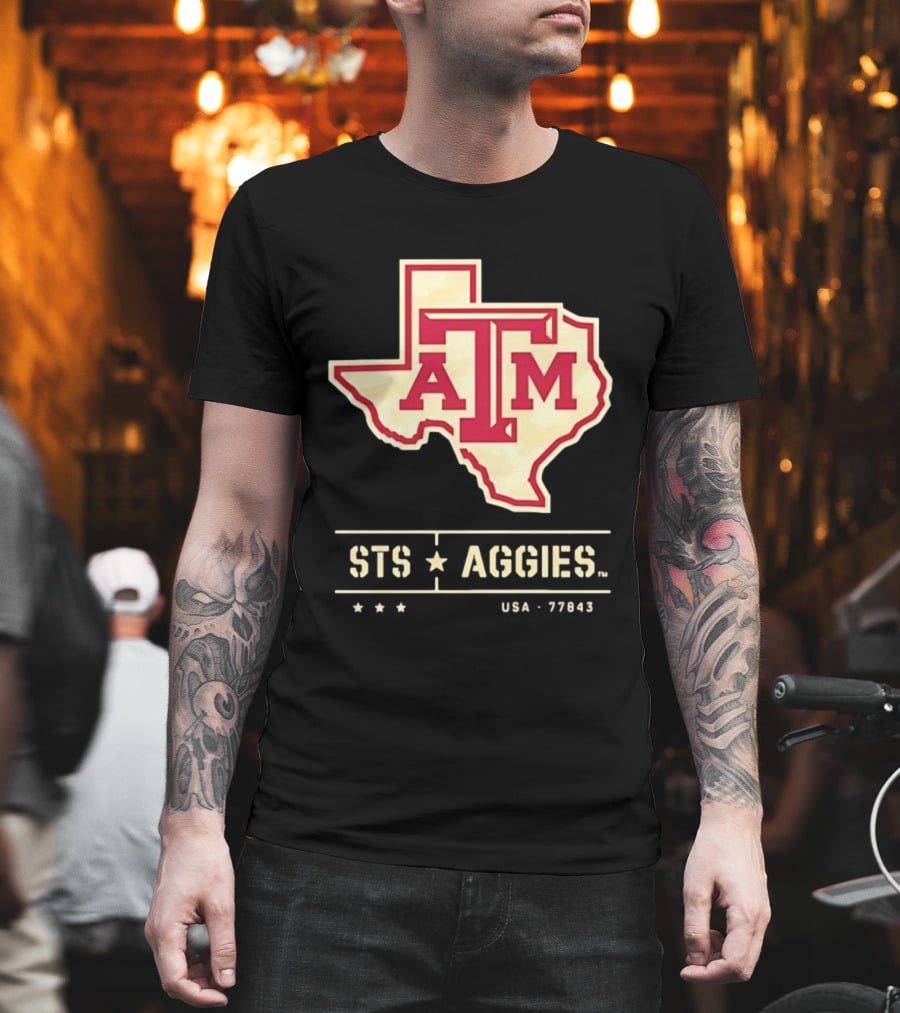 Texas A&M ATM STS Aggies USA 77843 T-Shirt