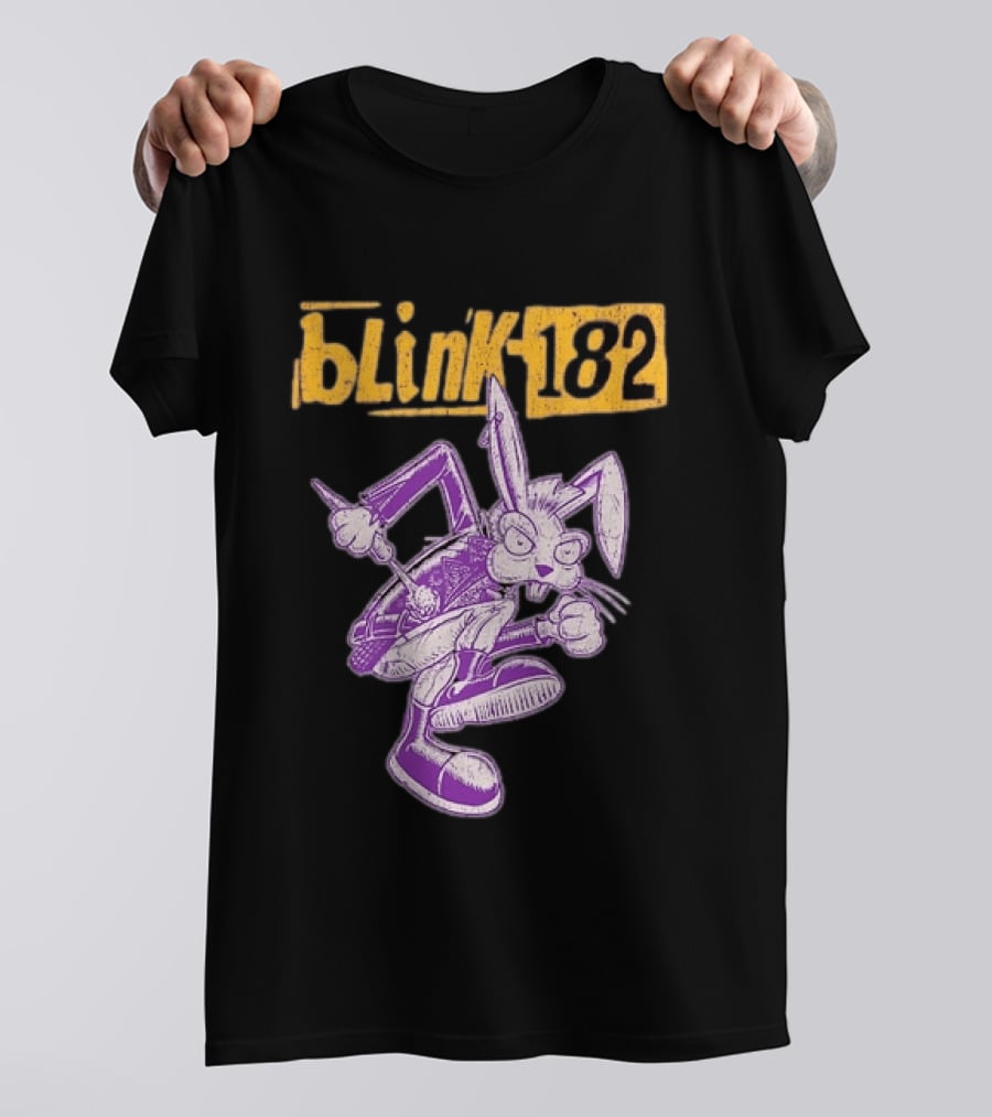 Blink 182 Distressed Punk Bunny T-Shirt