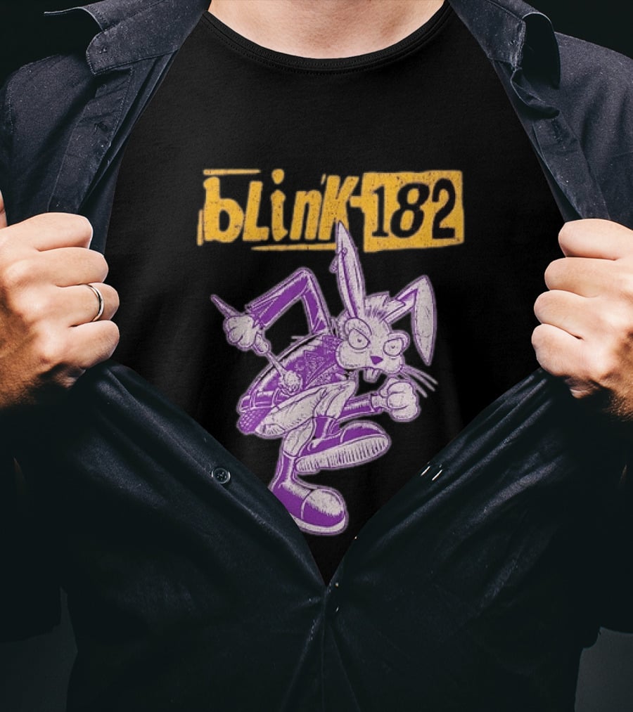 Blink 182 Distressed Punk Bunny T-Shirt