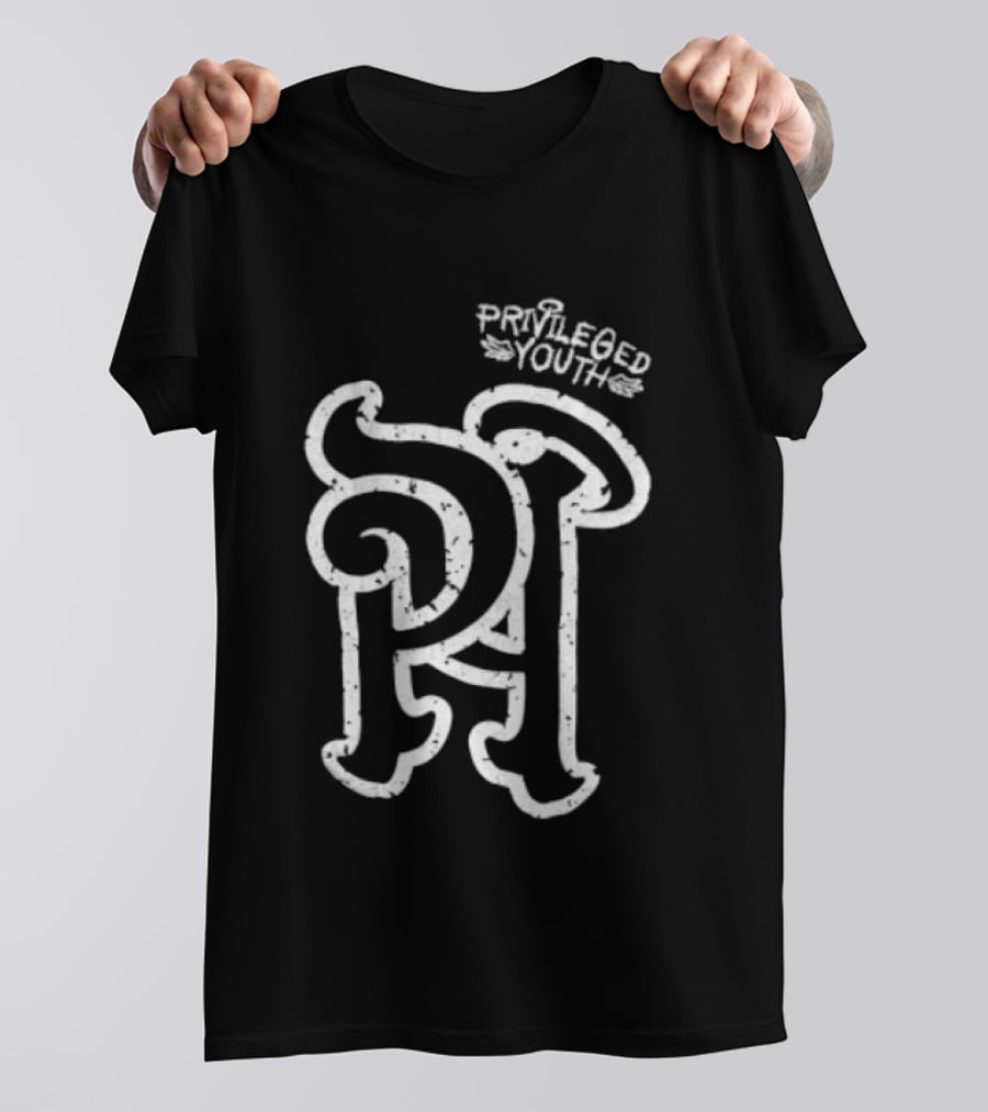 Privileged Youth Shaka Wear White Puff Oversized PA T-Shirt