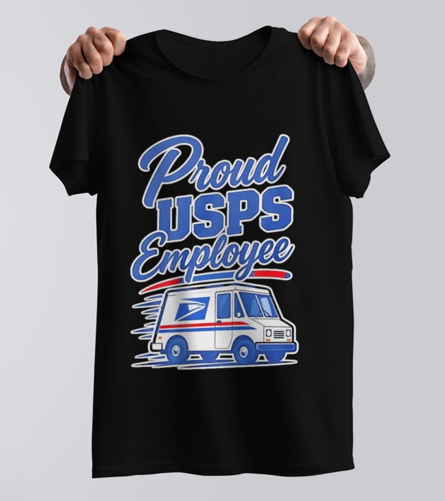Proud USPS Employee With Postal Truck T-Shirt