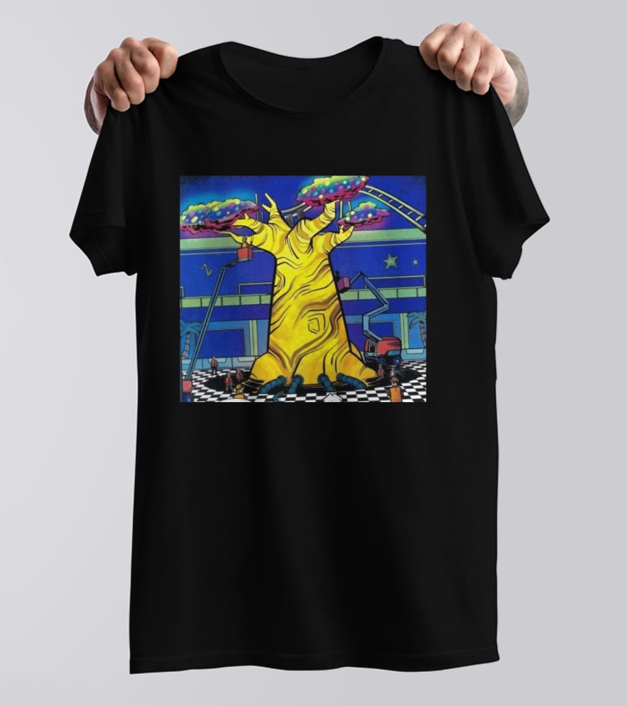 Imaginative Whimsical Fantasy Tree With Amusement Park Adventures T-Shirt