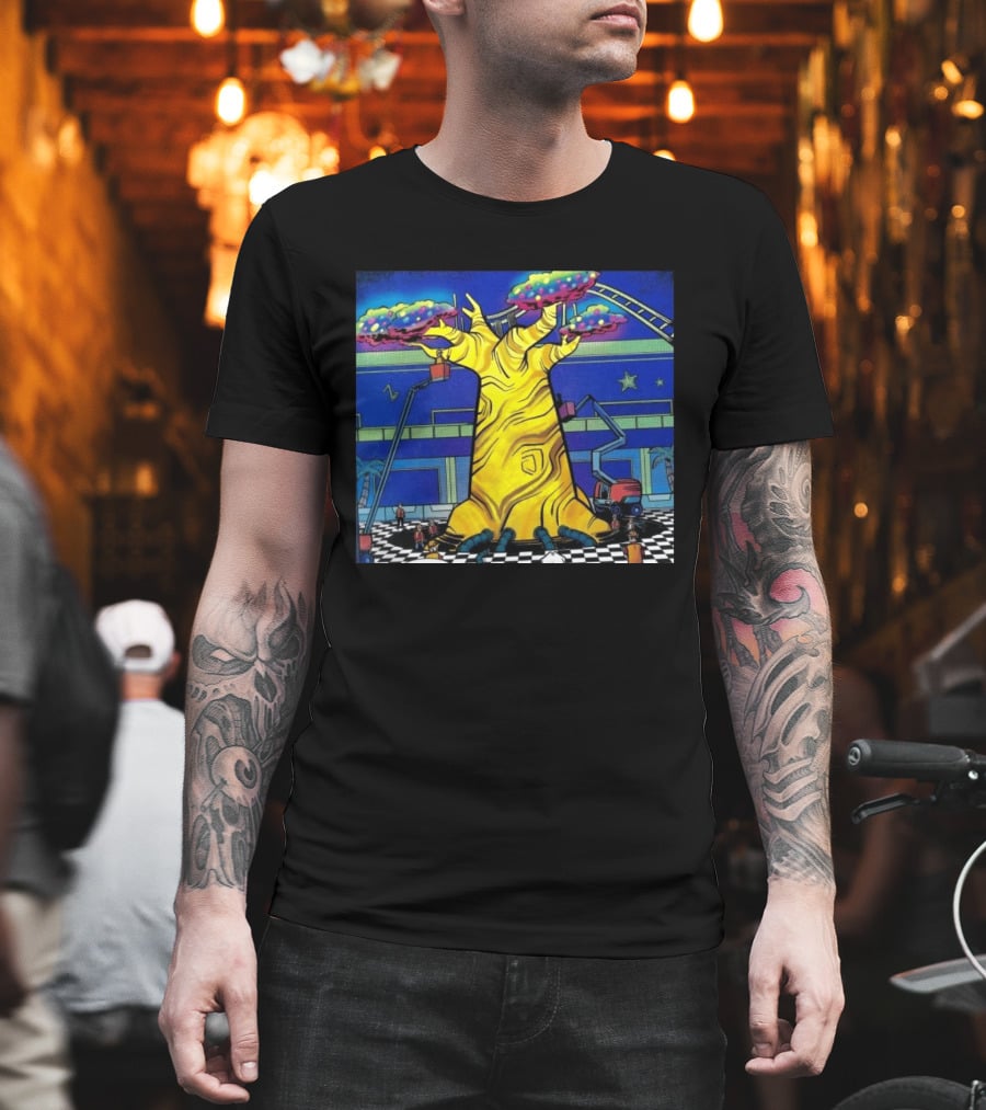Imaginative Whimsical Fantasy Tree With Amusement Park Adventures T-Shirt