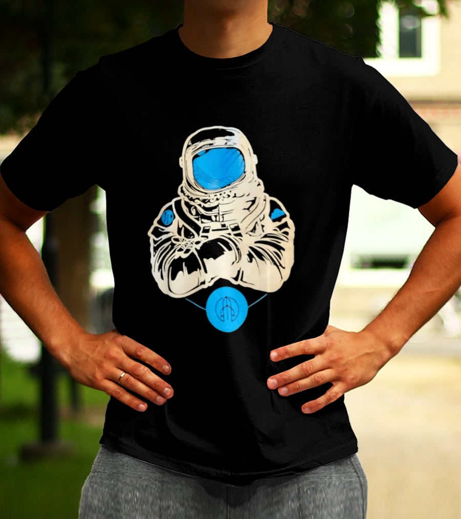 WordPress Astronaut Space Explorer Developer Iconic Space Suit Drawing T-Shirt