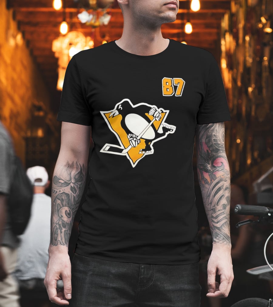 Sidney Crosby 87 Pittsburgh Penguins NHL Player T-Shirt