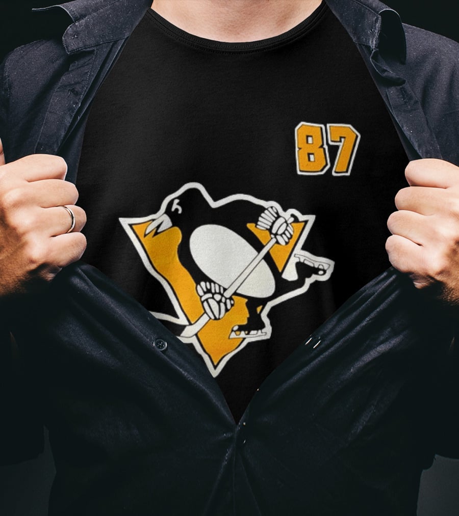 Sidney Crosby 87 Pittsburgh Penguins NHL Player T-Shirt