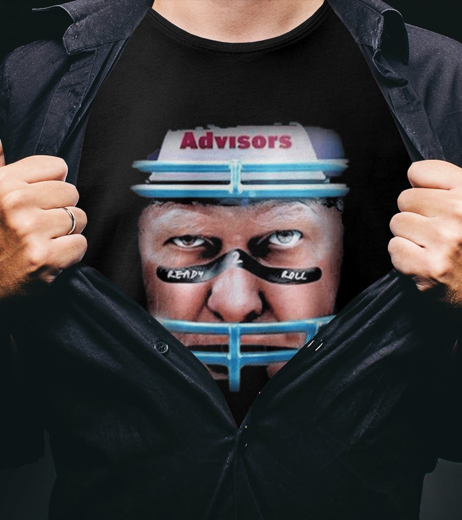Advisors Stu Helmet Ready 2 Roll Football T-Shirt