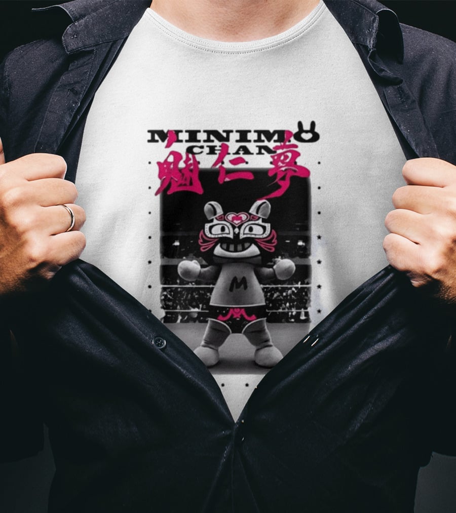 Minimo Chan Lucha Libre Japanese Wrestling T-Shirt