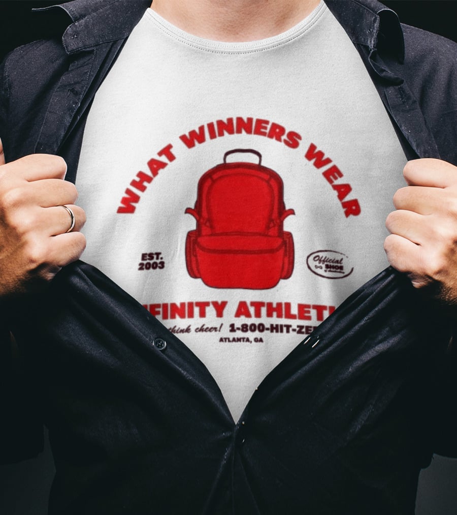 Nfinity Athletic What Winners Wear Backpack Established 2005 Red Rethink Atlanta T-Shirt