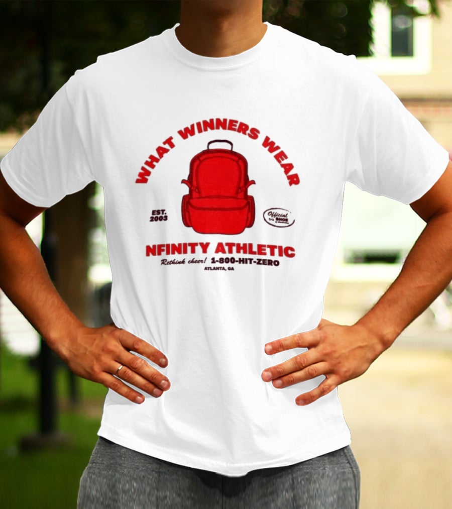 Nfinity Athletic What Winners Wear Backpack Established 2005 Red Rethink Atlanta T-Shirt