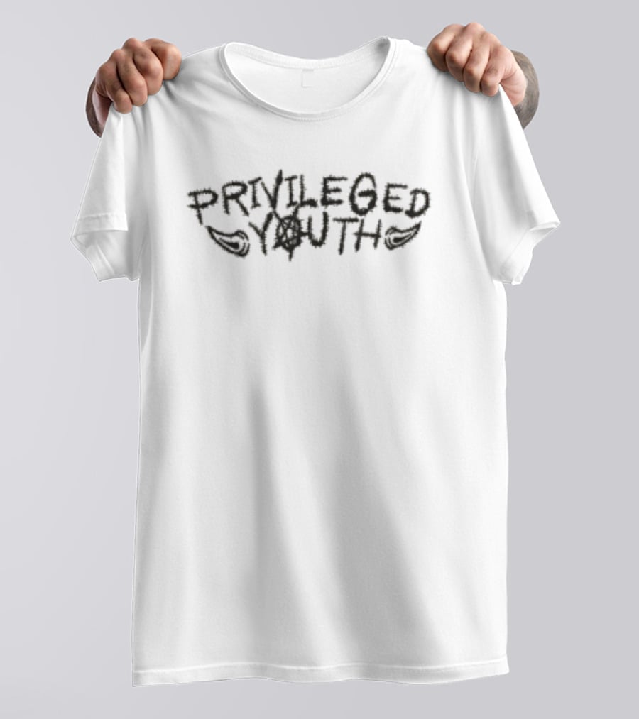 Privileged Youth Store Demon Oversized Cream Privileged Youth T-Shirt