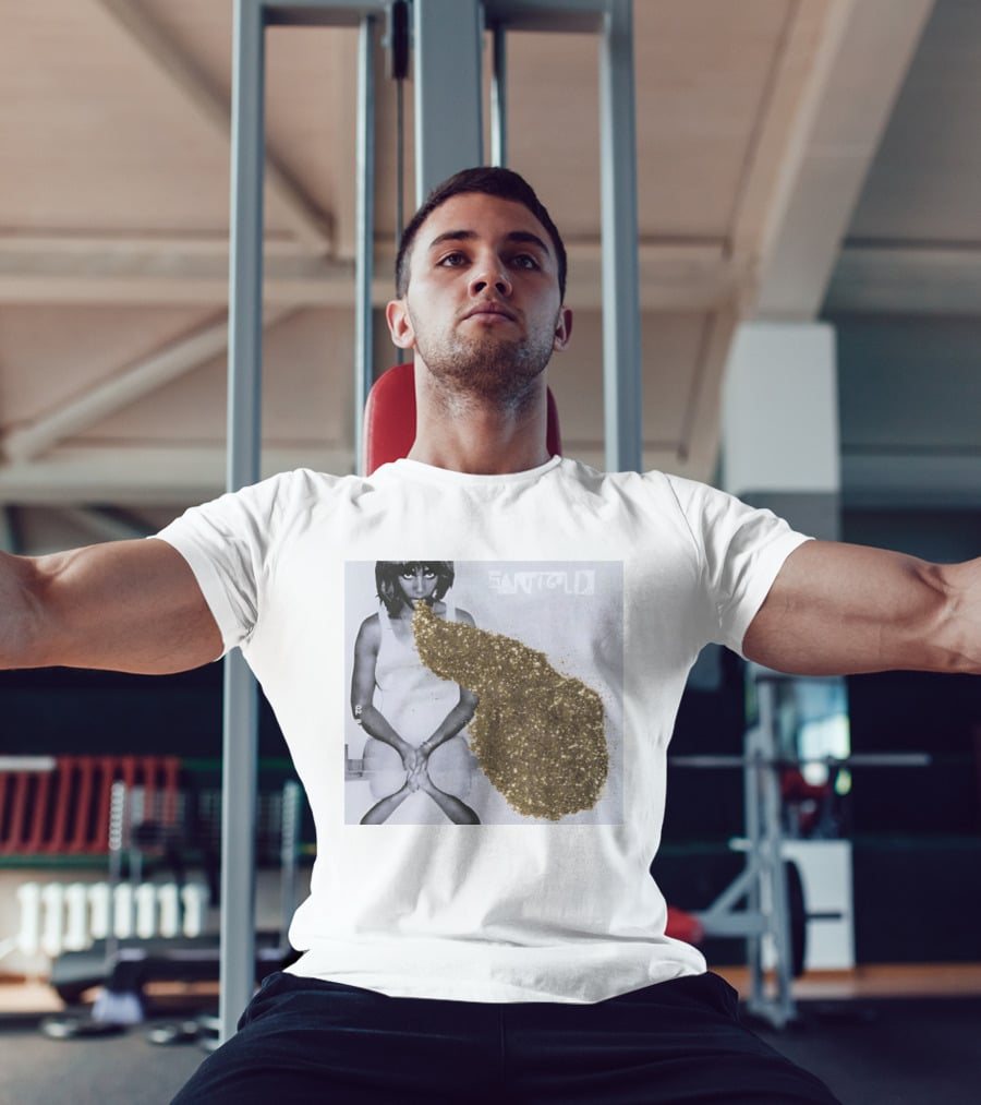 Santigold Gold Glitter Album Cover T-Shirt