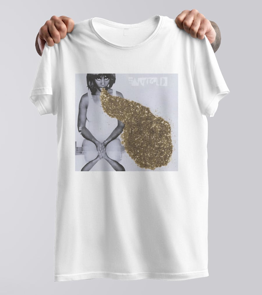 Santigold Gold Glitter Album Cover T-Shirt