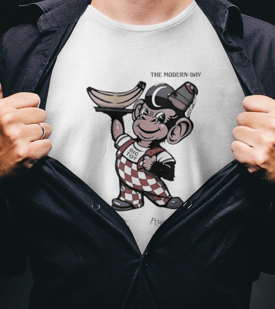 The Modern Day Big Toy Monkey See Monkey Do Austin Texas Est 2005 Vintage Cartoon T-Shirt