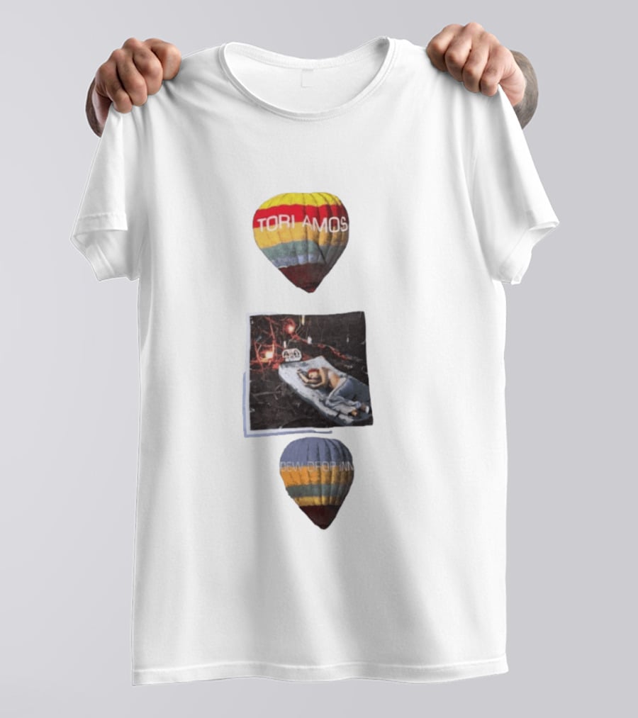 Tori Amos Dew Drop Inn 90s Music Alternative Rock Hot Air Balloon Album T-Shirt