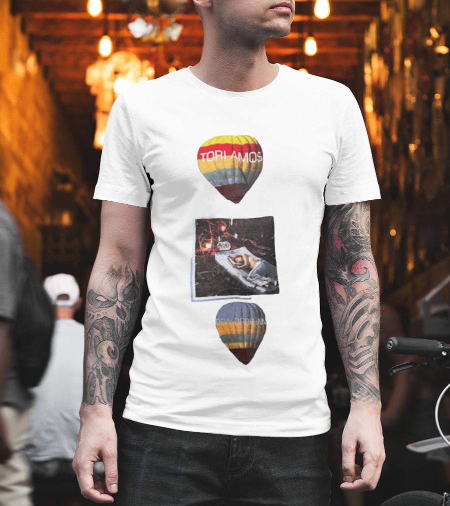 Tori Amos Dew Drop Inn 90s Music Alternative Rock Hot Air Balloon Album T-Shirt