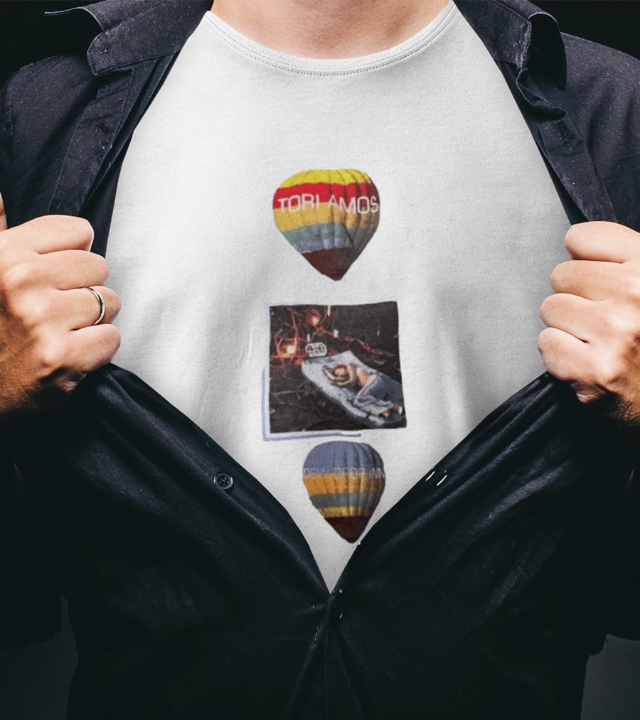 Tori Amos Dew Drop Inn 90s Music Alternative Rock Hot Air Balloon Album T-Shirt