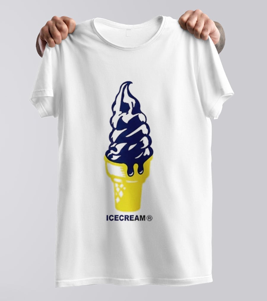 Trevor Goosby Icecream Soft Serve Brand Yellow Cone T-Shirt