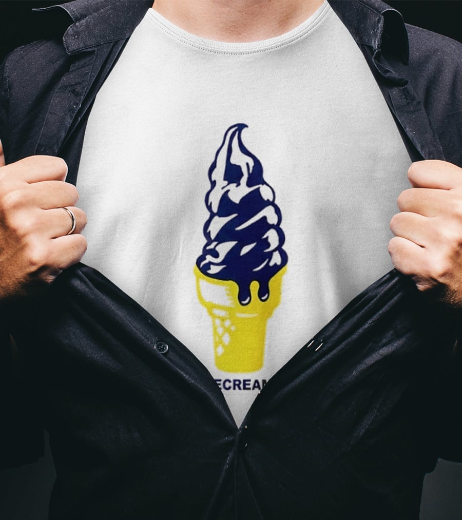 Trevor Goosby Icecream Soft Serve Brand Yellow Cone T-Shirt