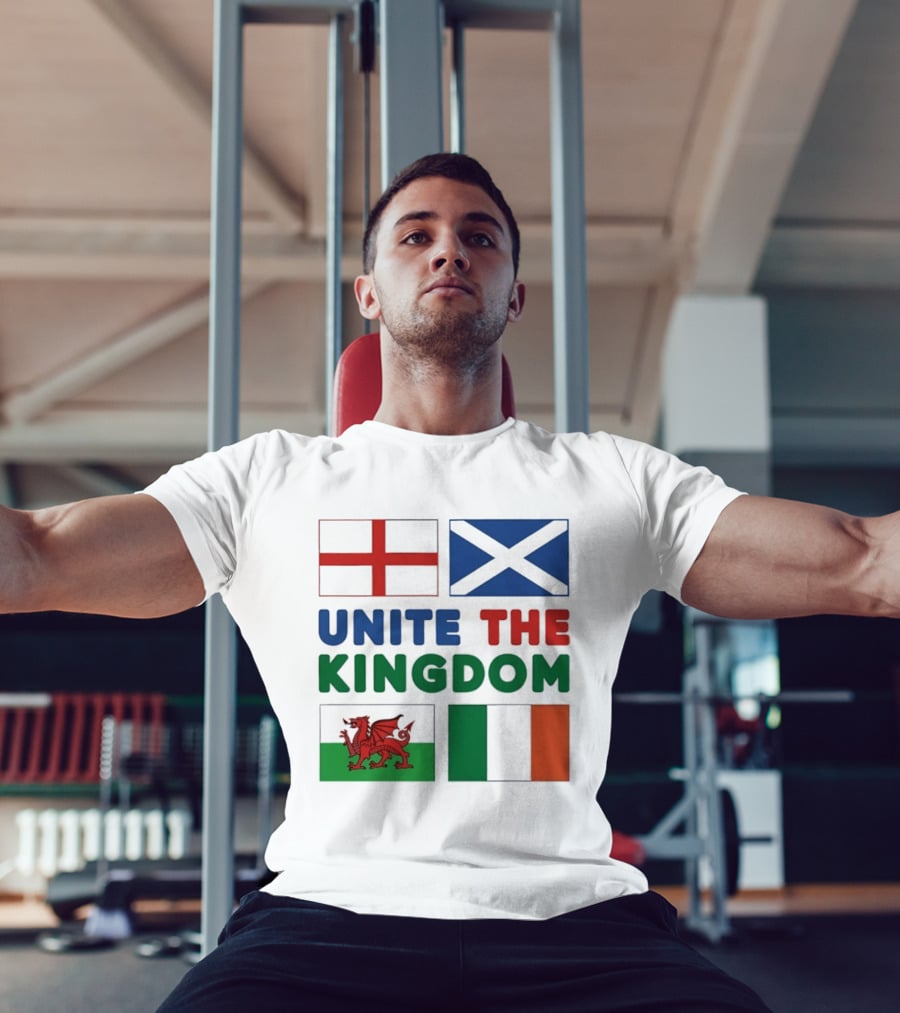 Unite The Kingdom England Scotland Wales Ireland Flags British Isles T-Shirt