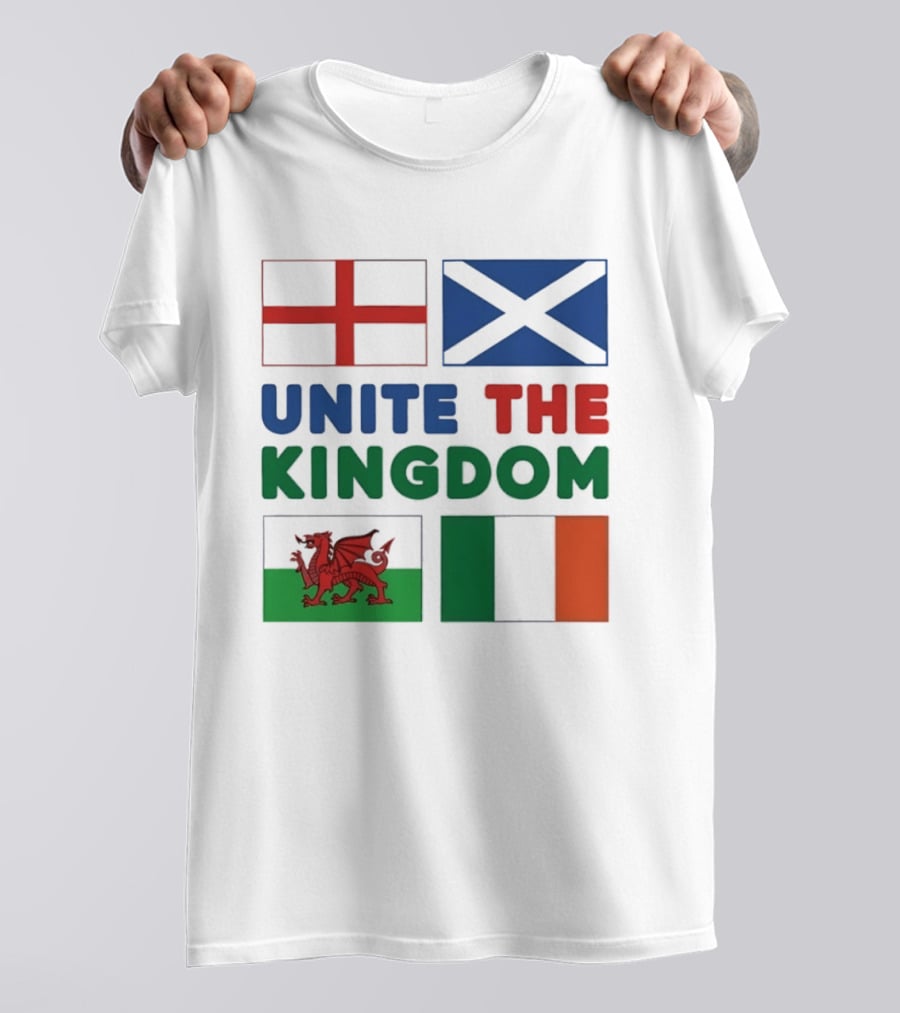 Unite The Kingdom England Scotland Wales Ireland Flags British Isles T-Shirt