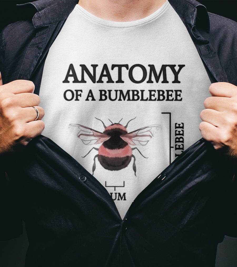 Anatomy Of A Bumblebee Blebee Bum T-Shirt