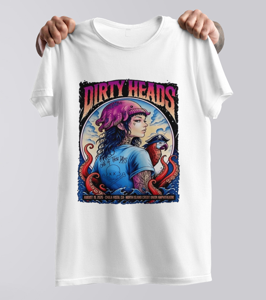 Dirty Heads One Of Those Days Tour 2026 Chula Vista Concert T-Shirt