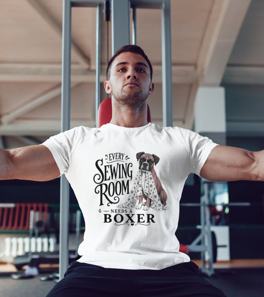 Dog Every Sewing Room Needs A Boxer Sewing T-Shirt