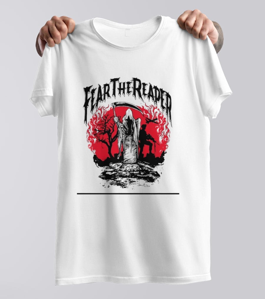 Fear The Reaper Grim Reaper Soldier Military T-Shirt