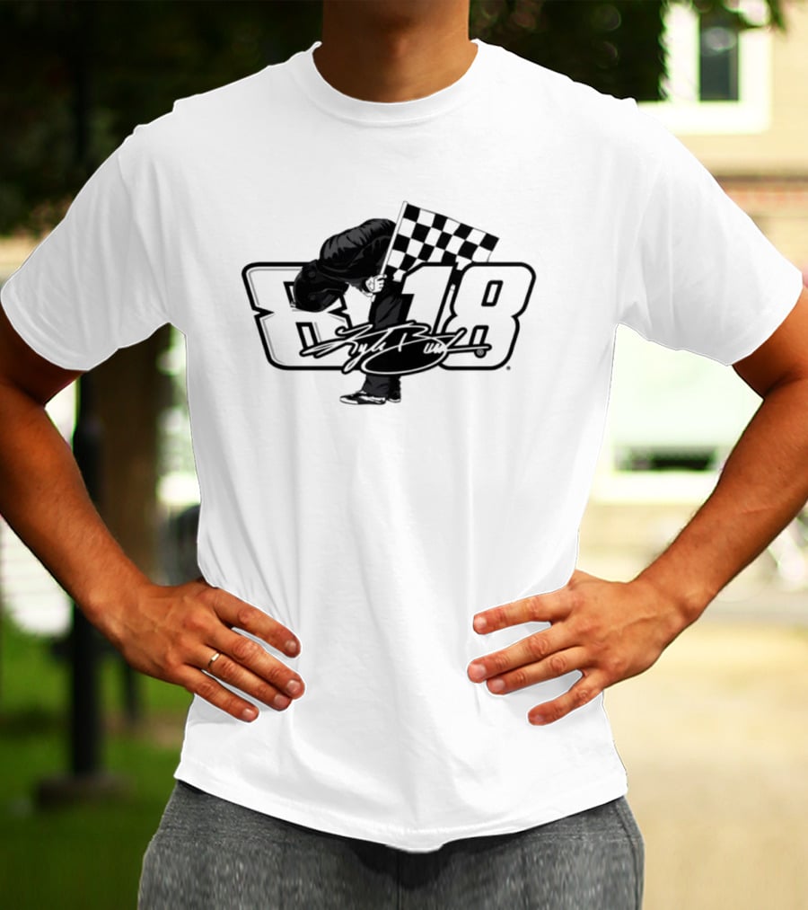 Kyle Busch 18 NASCAR Race Car Driver T-Shirt