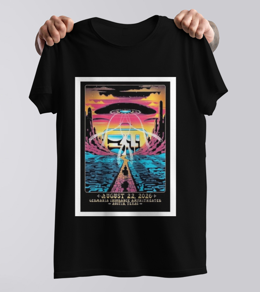 311 Band Live At Germania Insurance Amphitheater Austin Texas August 22 2026 Event T-Shirt