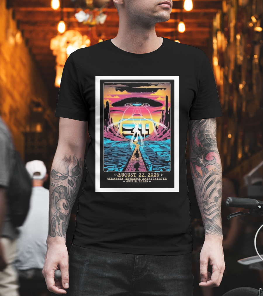 311 Band Live At Germania Insurance Amphitheater Austin Texas August 22 2026 Event T-Shirt