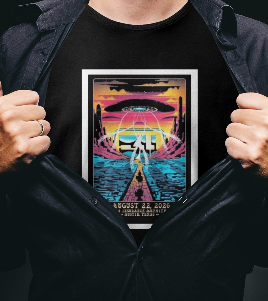 311 Band Live At Germania Insurance Amphitheater Austin Texas August 22 2026 Event T-Shirt
