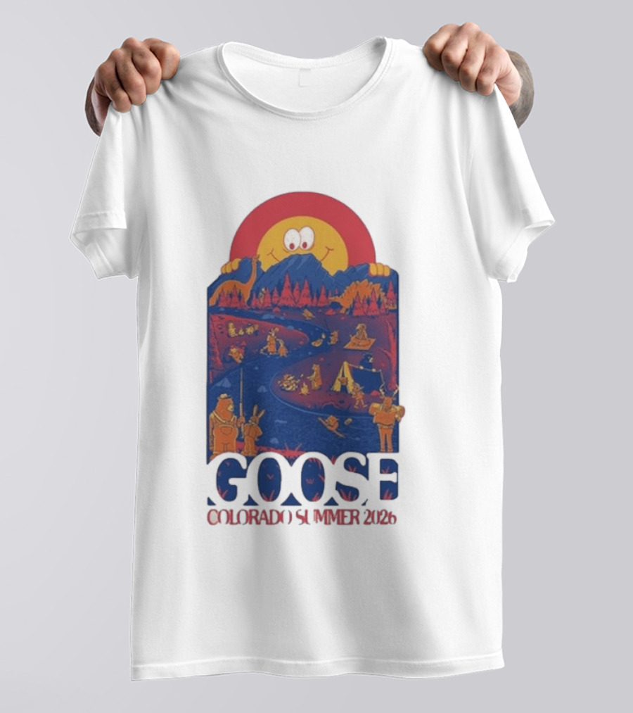 Goose Colorado Summer 2026 Illustrated Camping Adventure T-Shirt