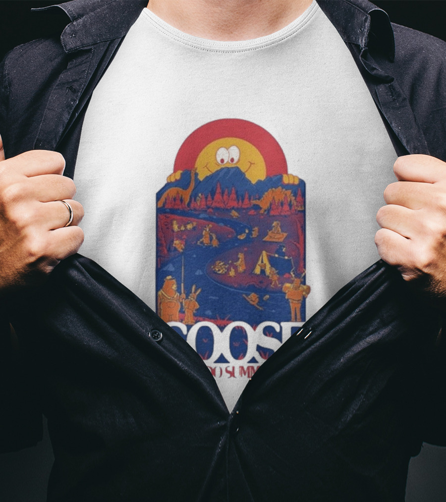 Goose Colorado Summer 2026 Illustrated Camping Adventure T-Shirt