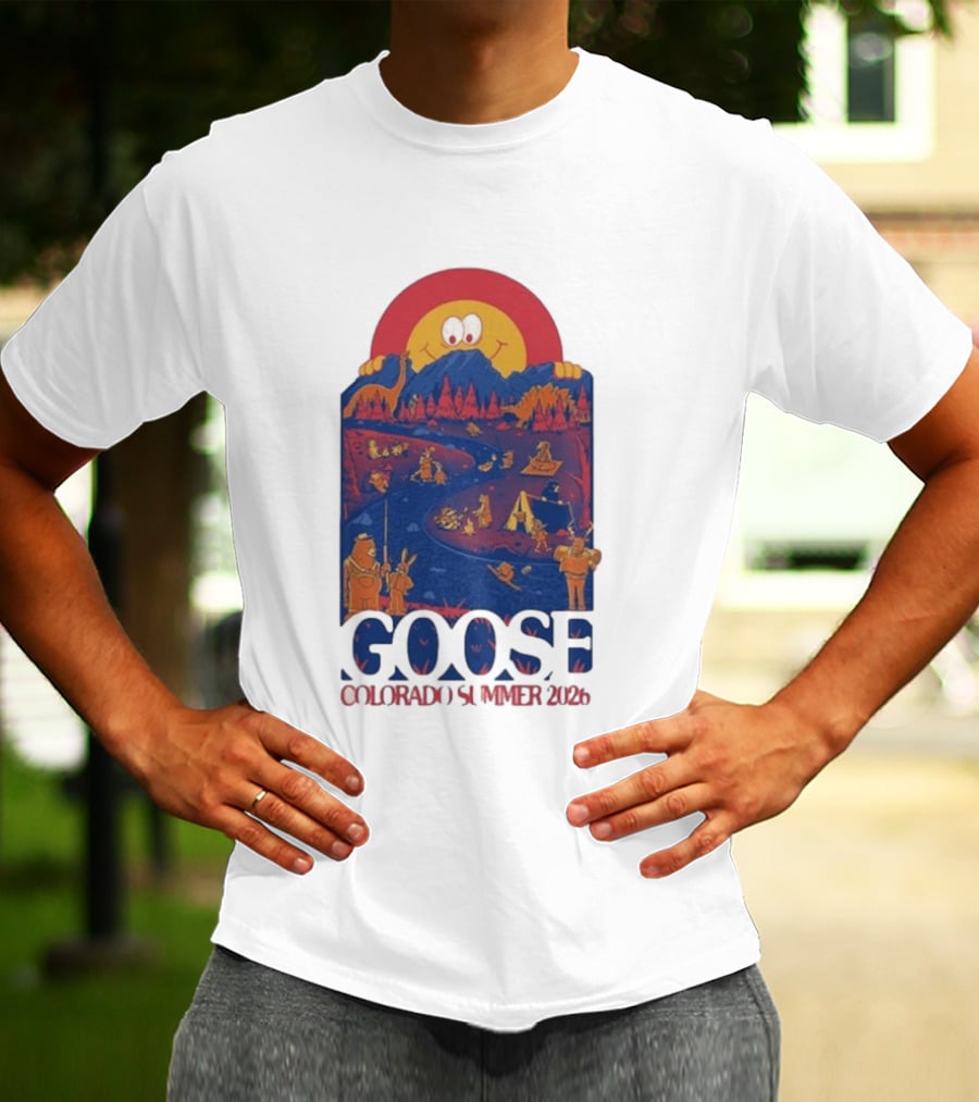 Goose Colorado Summer 2026 Illustrated Camping Adventure T-Shirt