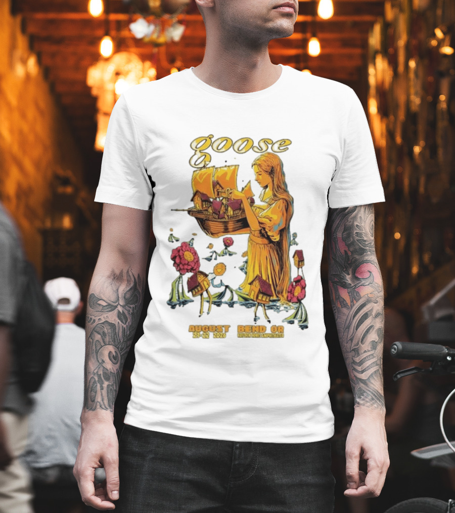 Goose Bend OR August 21 22 2026 Tour Goose Interdimensional Pizza Event T-Shirt