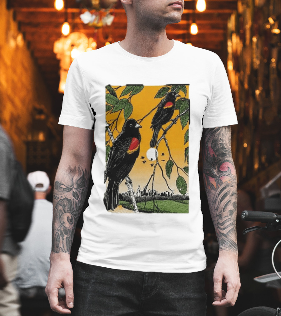 Gregory Alan Isakov Philadelphia August 21 2026 Red Winged Blackbirds City Skyline T-Shirt