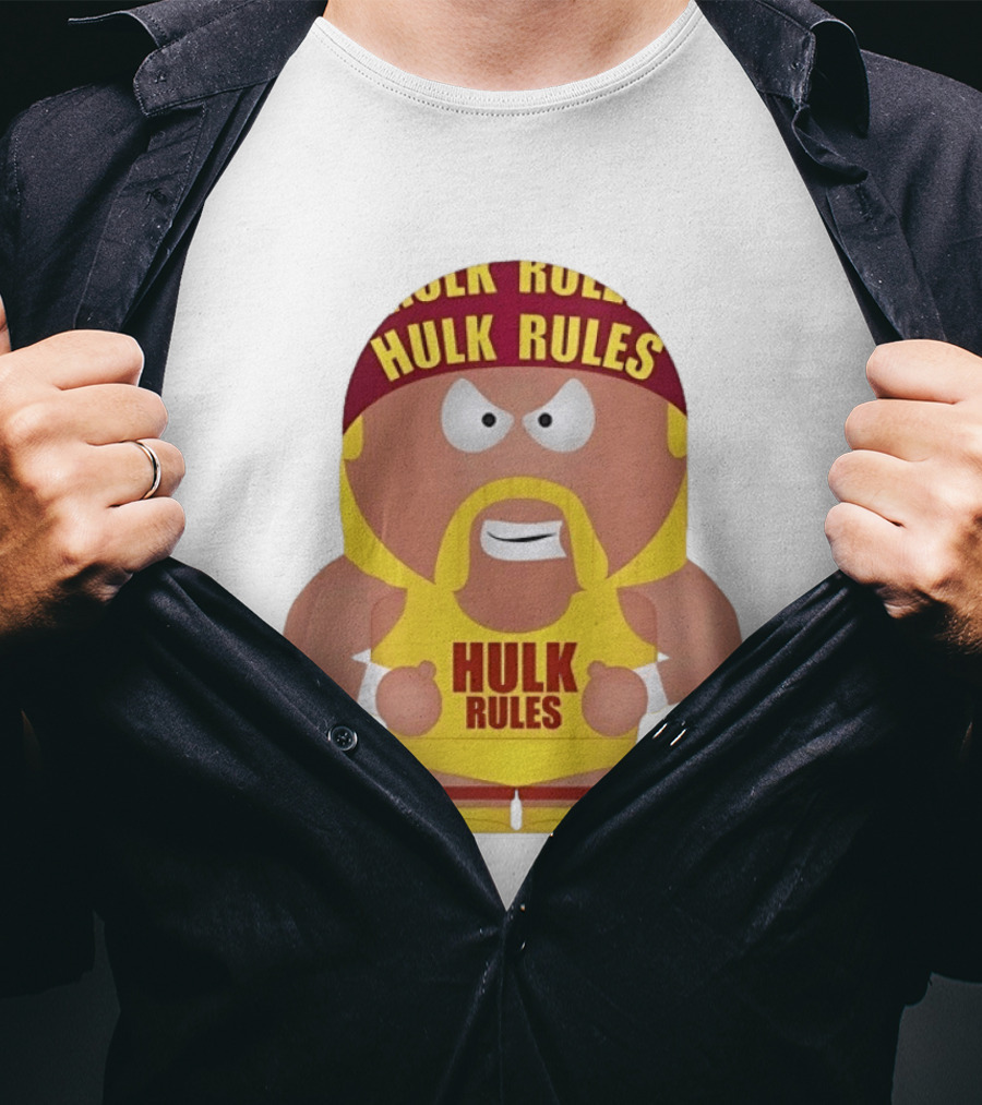 Hulk Hogan South Park Style Hulk Rules Wrestling T-Shirt
