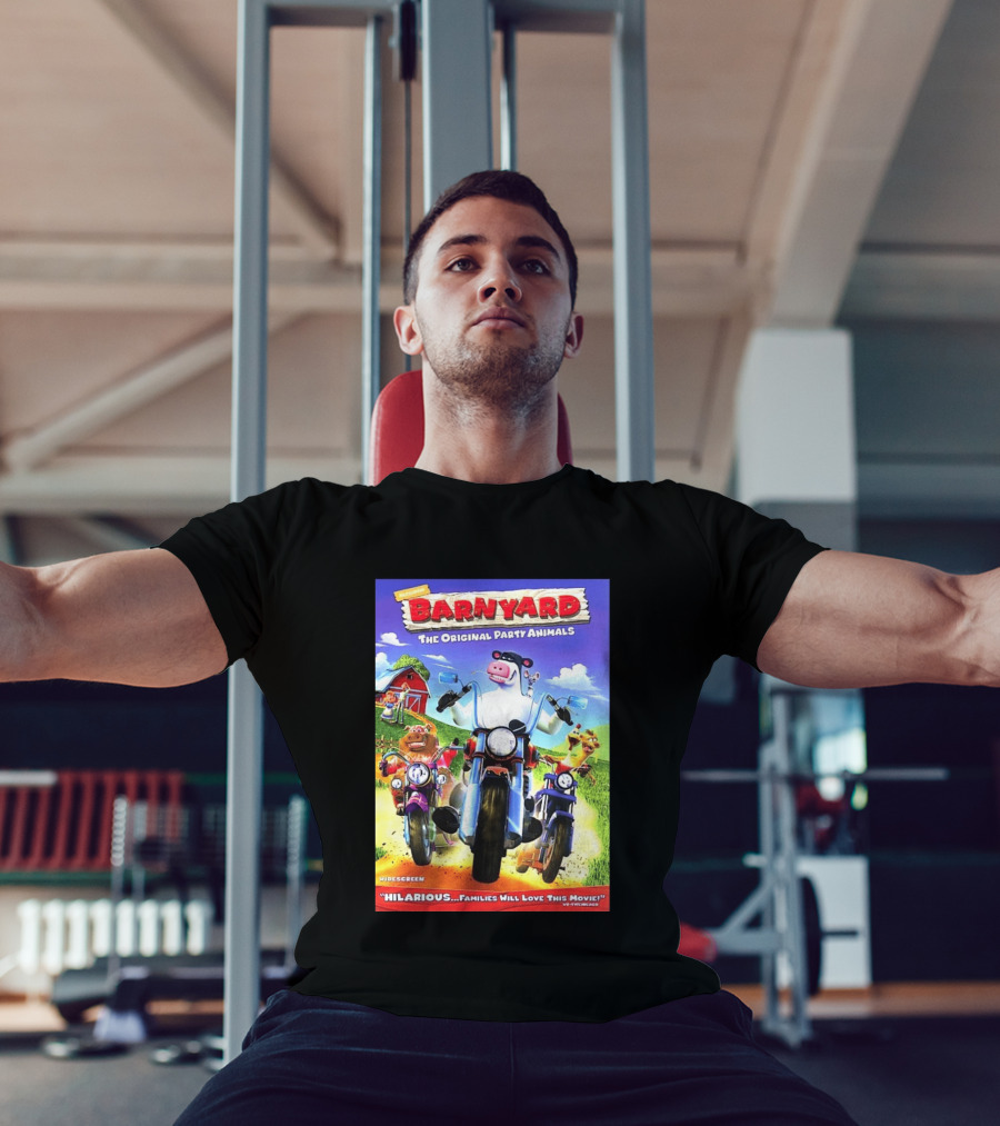 Nickelodeon Barnyard DVD 2006 Hilarious The Original Party Animals Widescreen T-Shirt