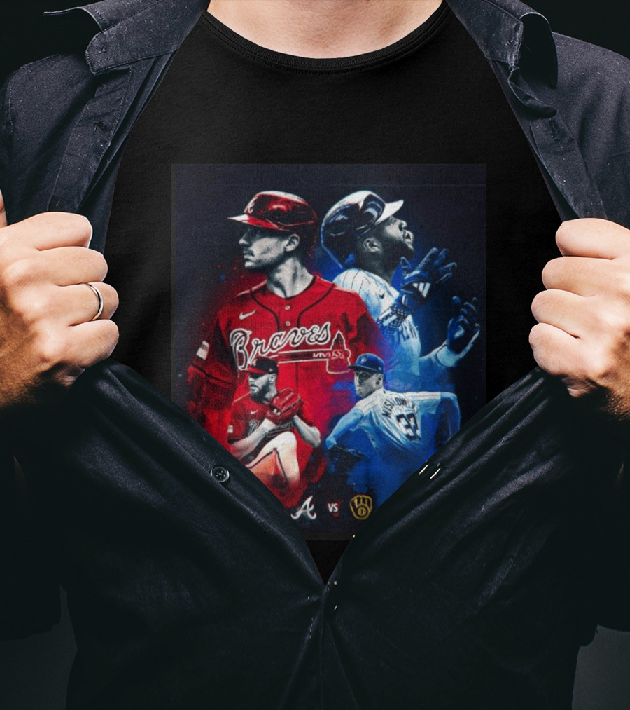Braves Vs Brewers Showdown Chris Sale Jacob Misiorowski Pitching Duel In Milwaukee T-Shirt