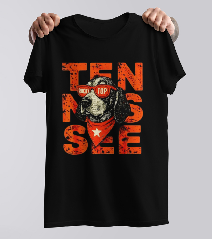 Tennessee Rocky Top Dog Vintage College Football T-Shirt