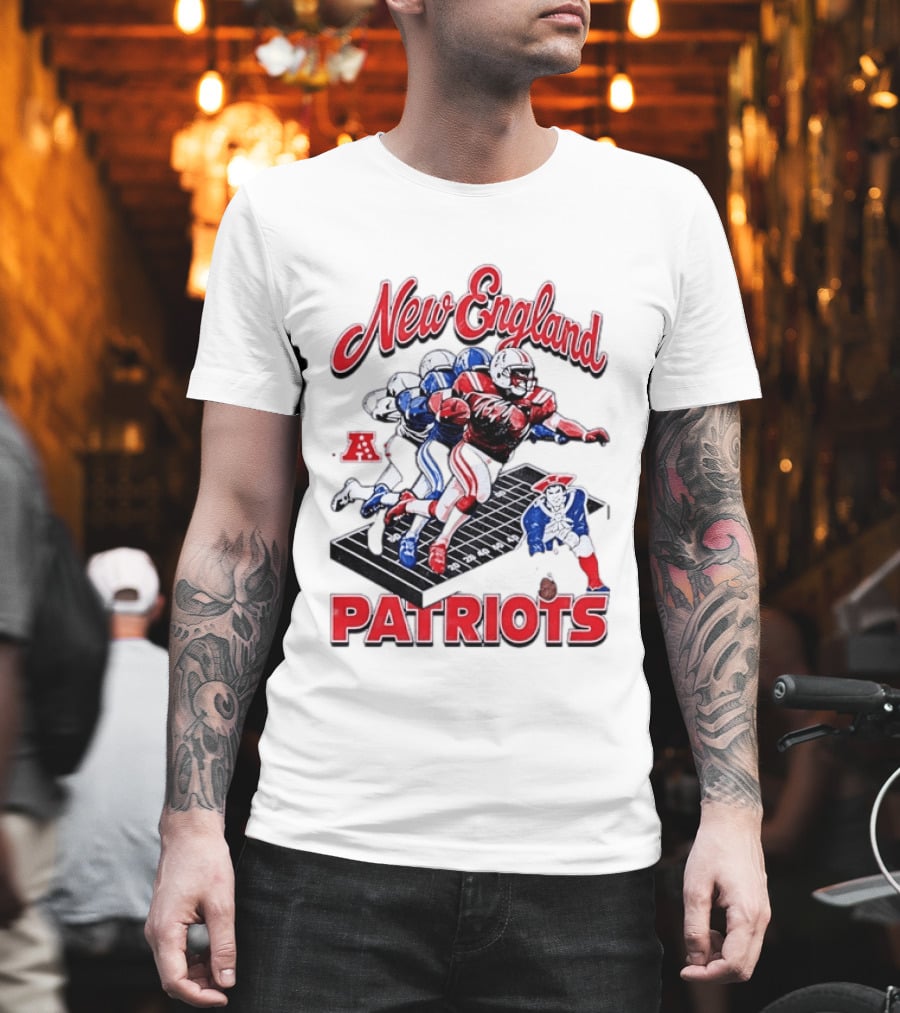 New England Patriots Football Player Action AFC T-Shirt