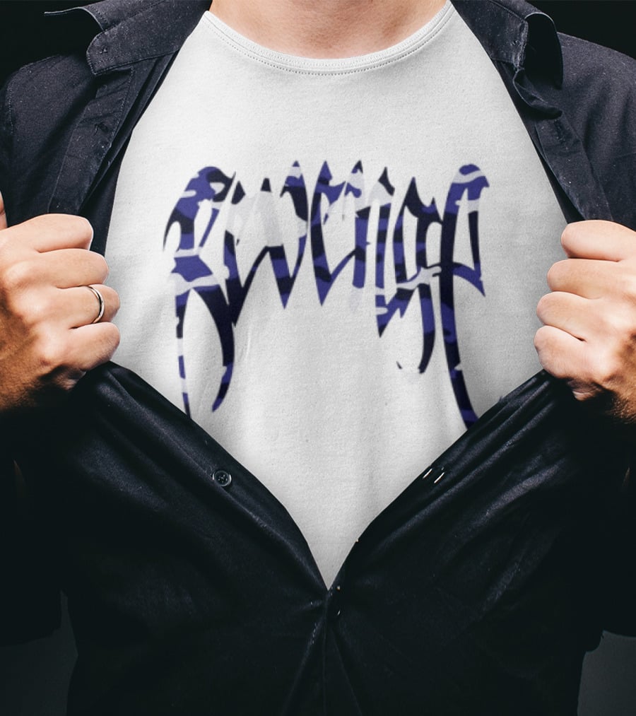 Revenge Store Arch Blue Camo T-Shirt