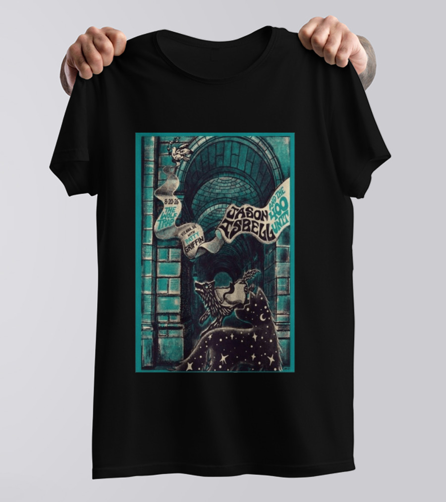 Jason Isbell And The 400 Unit The Wolf Trap Vienna VA Aug 20 2026 Featuring Patty Griffin T-Shirt