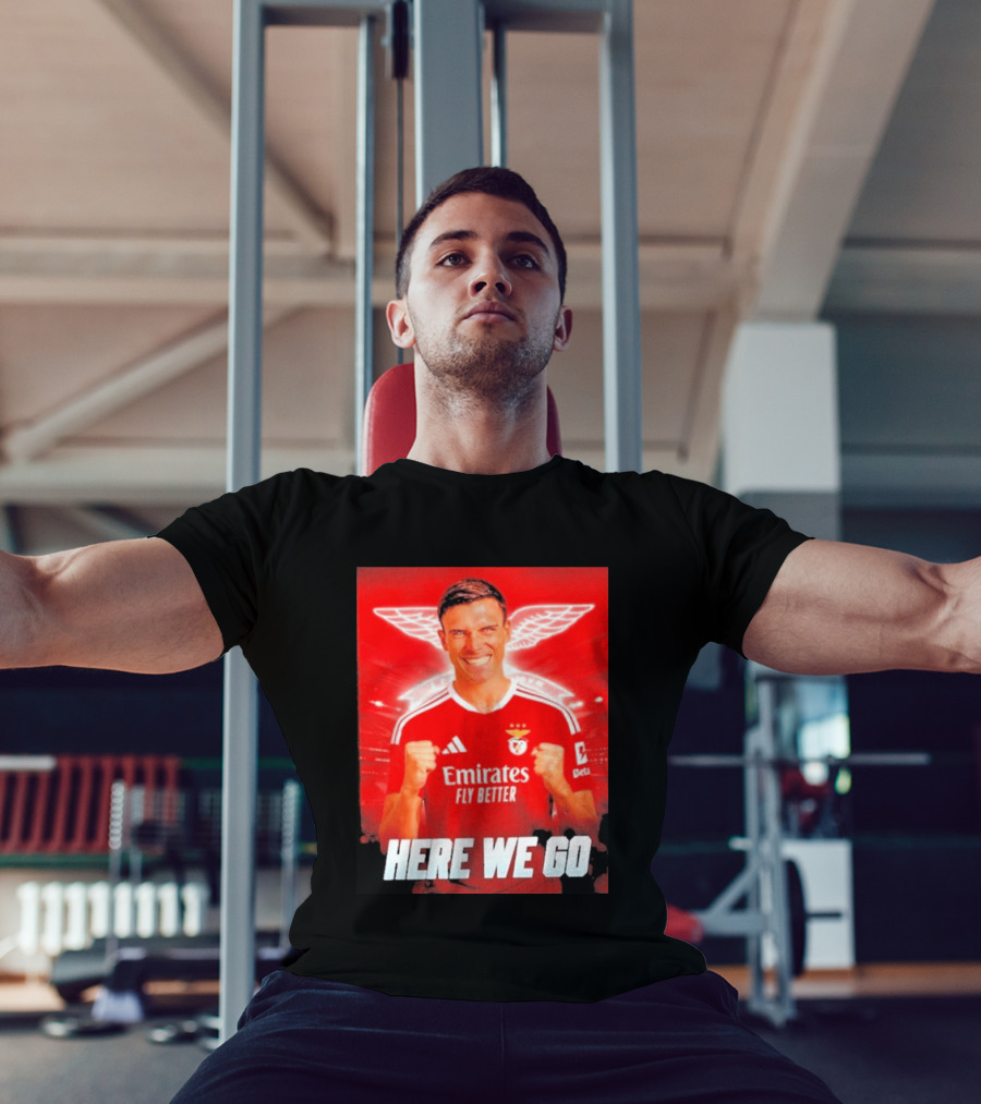 João Palhinha Benfica Transfer Here We Go Emirates Fly Better T-Shirt