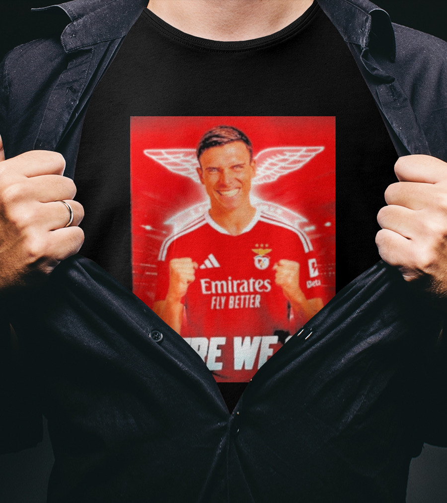 João Palhinha Benfica Transfer Here We Go Emirates Fly Better T-Shirt