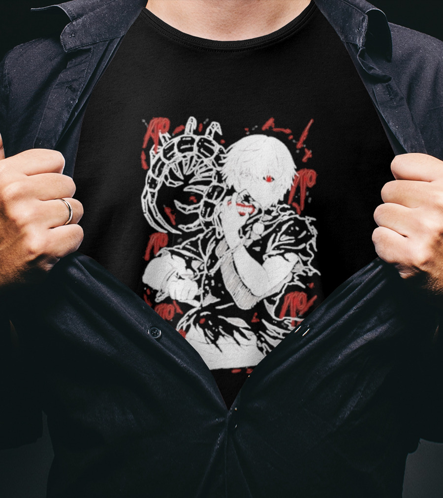 Tokyo Ghoul Kaneki Ken Red Kagune Anime Streetwear T-Shirt
