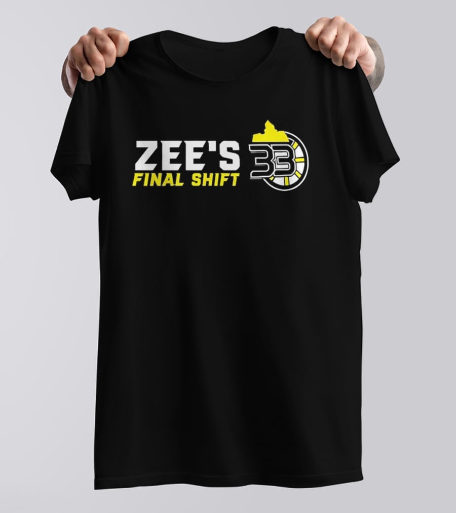 Zee's Final Shift 33 Boston Bruins Zdeno Chara T-Shirt