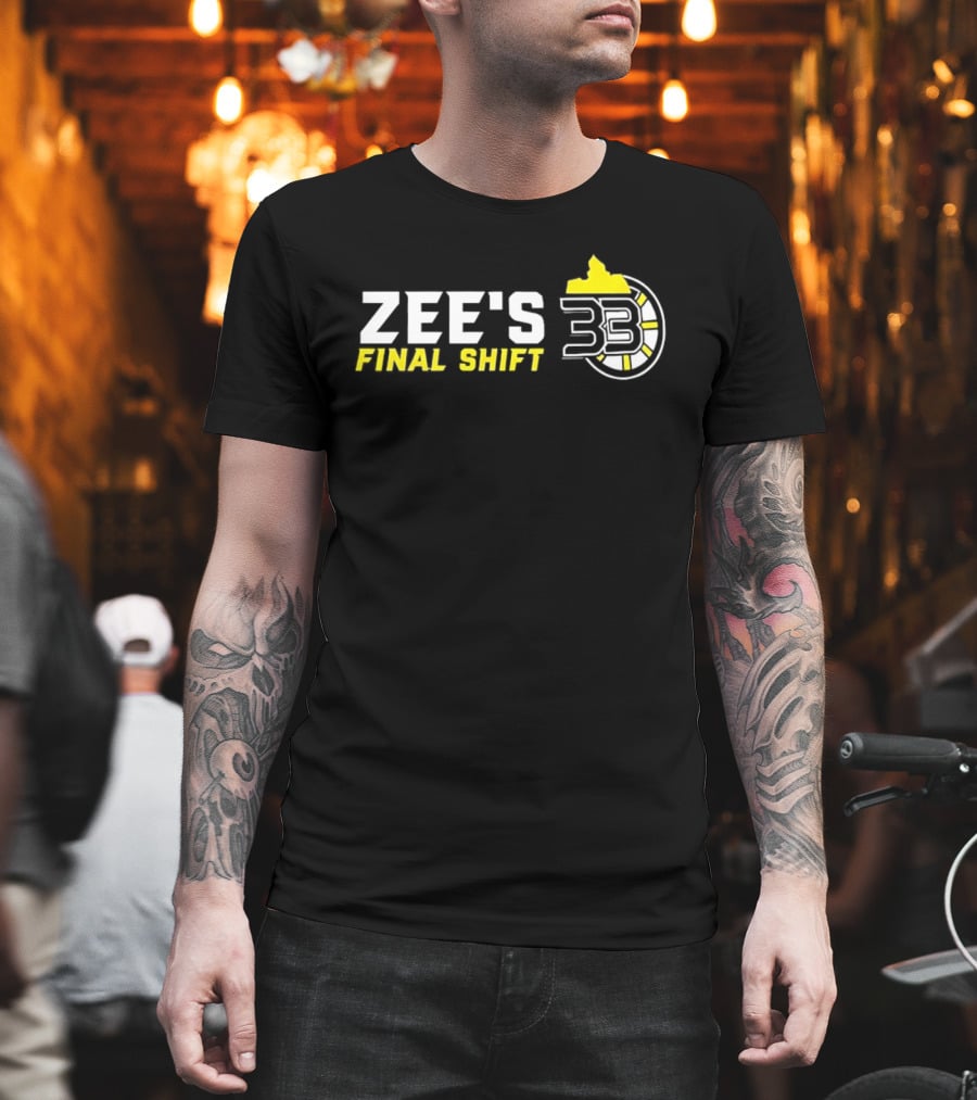 Zee's Final Shift 33 Boston Bruins Zdeno Chara T-Shirt